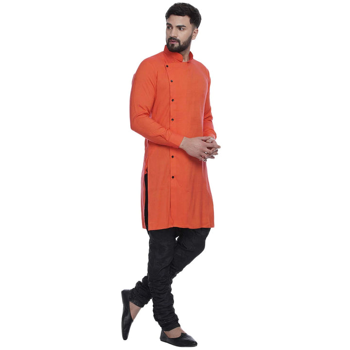 Viscose Rayon Men's Kurta | Classic Touch with Side Button