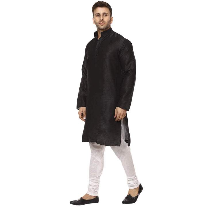 Classic Chinese Collar Kurta Set | Men’s Silk Style for Weddings