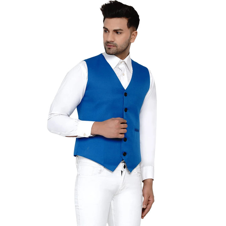 Men's Solid Waistcoat | Perfect for Casual & Formal Looks