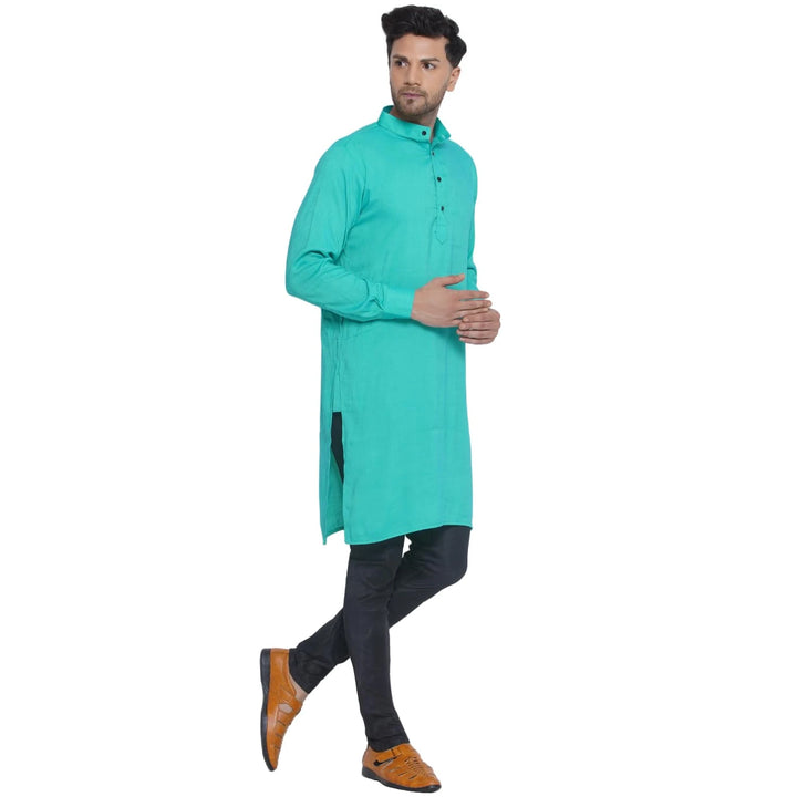Timeless Solid Kurta for Men | Chic Rayon Festive Fashion