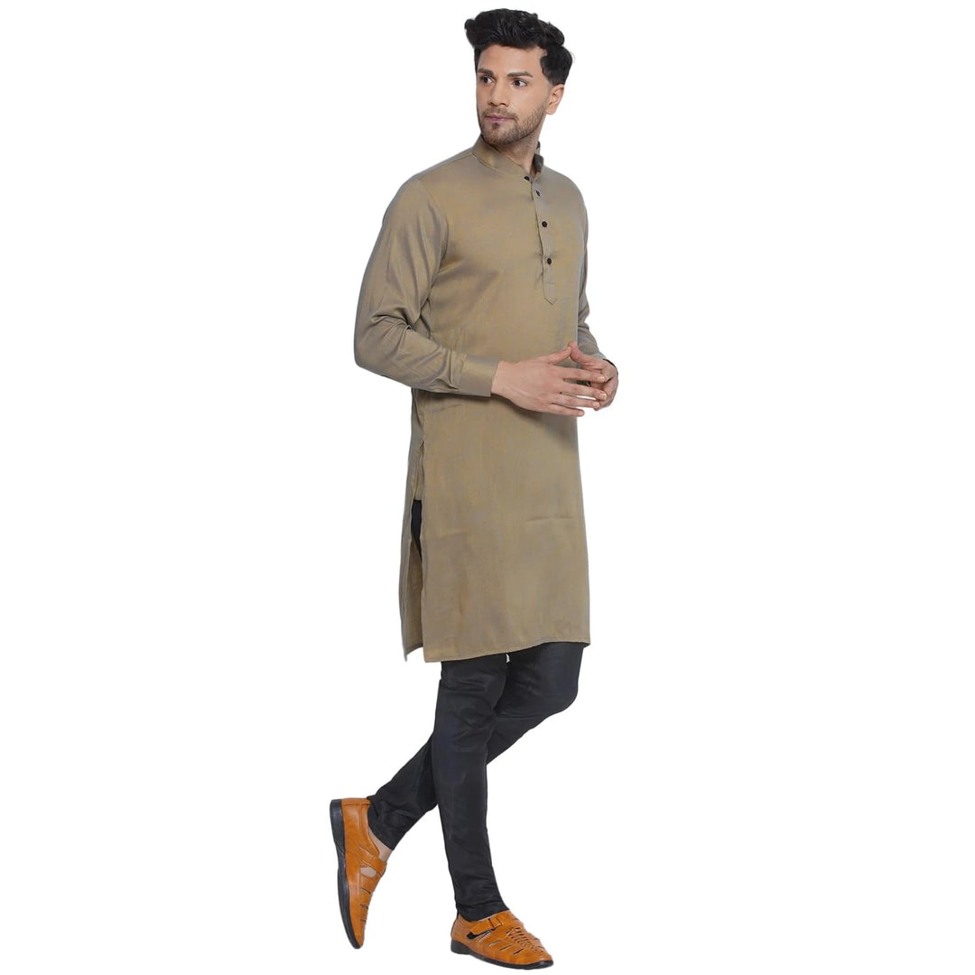 Timeless Solid Kurta for Men | Chic Rayon Festive Fashion