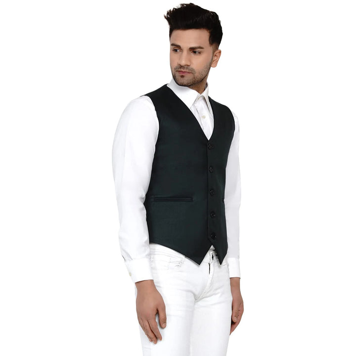 Men's Solid Waistcoat | Perfect for Casual & Formal Looks
