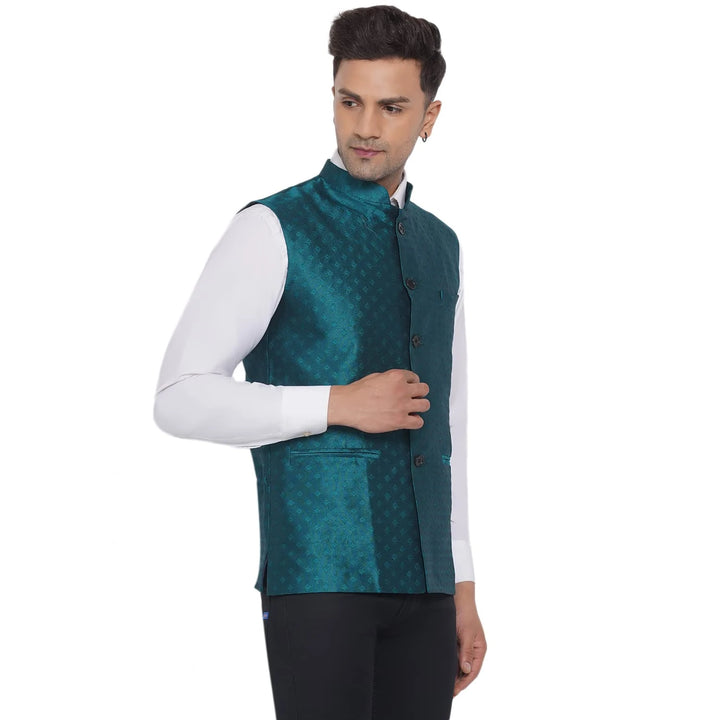 Stylish Printed Nehru Jacket for Men | Designer Wear for Weddings & Parties