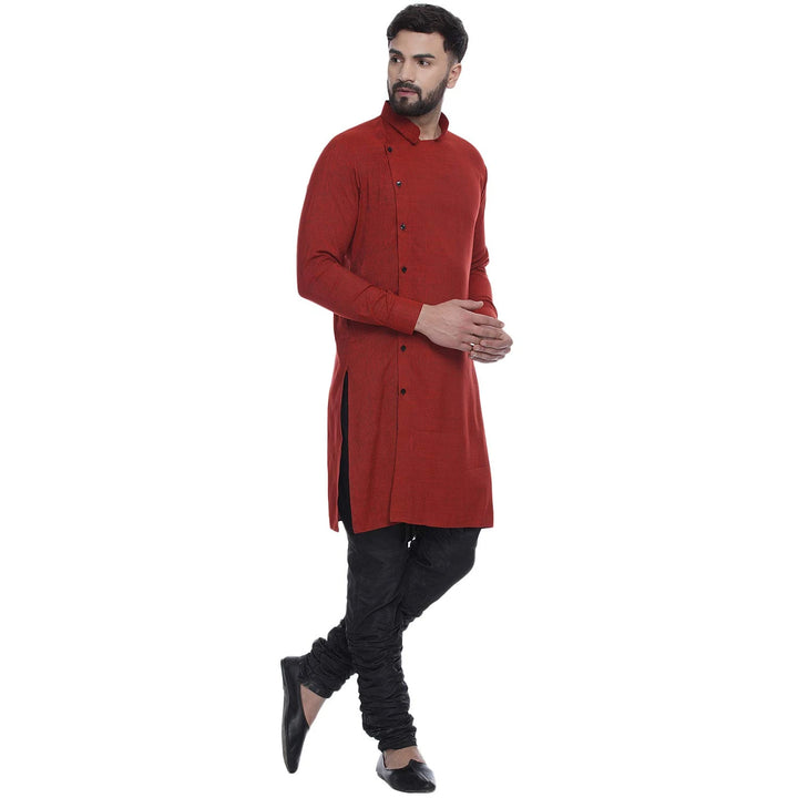 Viscose Rayon Men's Kurta | Classic Touch with Side Button