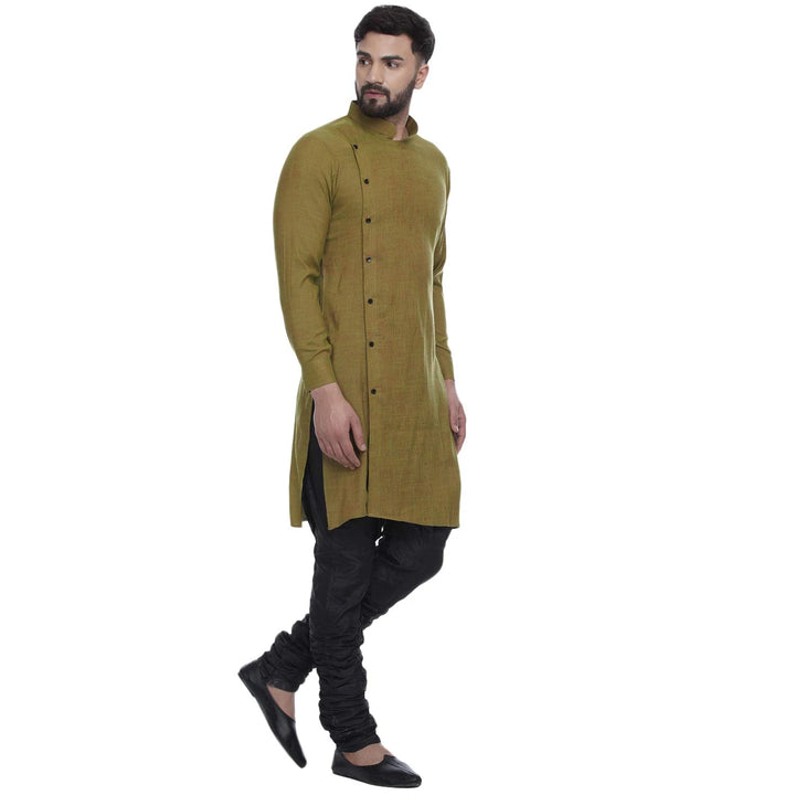 Viscose Rayon Men's Kurta | Classic Touch with Side Button