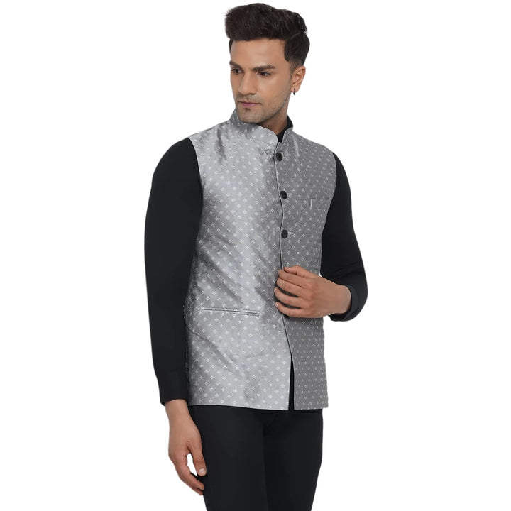 Stylish Printed Nehru Jacket for Men | Designer Wear for Weddings & Parties