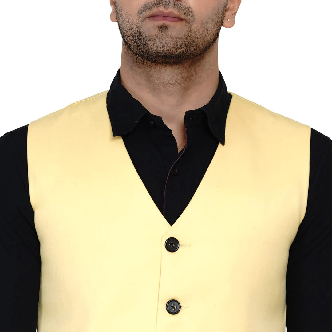 Men's Solid Waistcoat | Perfect for Casual & Formal Looks