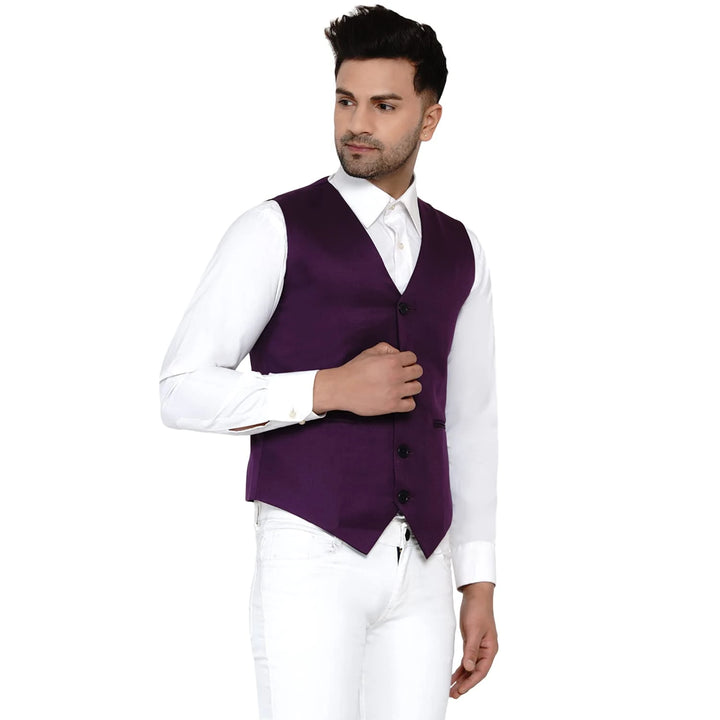 Men's Solid Waistcoat | Perfect for Casual & Formal Looks