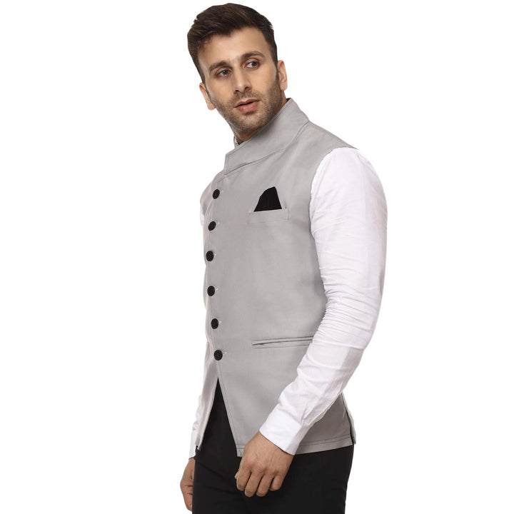 Stylish Poly Cotton Nehru Jacket for Men | Festive Designer Look