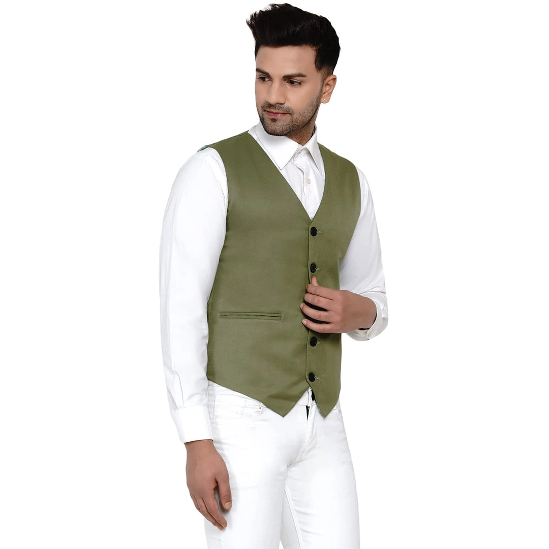 Men's Solid Waistcoat | Perfect for Casual & Formal Looks