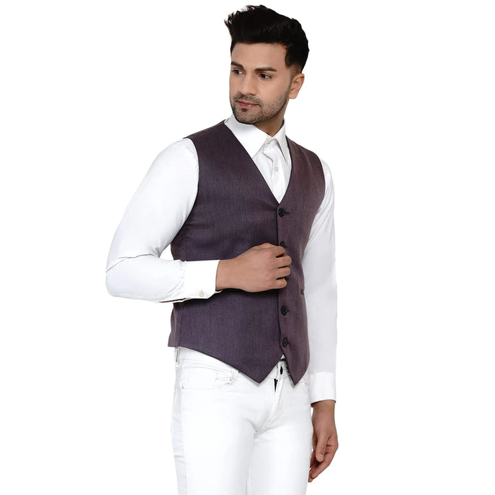 Men's Solid Waistcoat | Perfect for Casual & Formal Looks