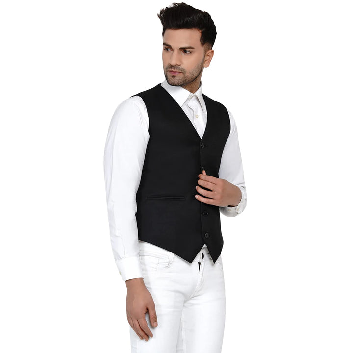 Men's Solid Waistcoat | Perfect for Casual & Formal Looks