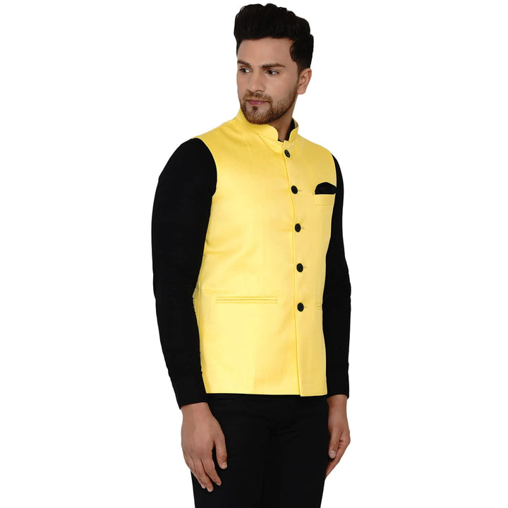 Sophisticated Solid Nehru Jacket | Cotton Blend Comfort