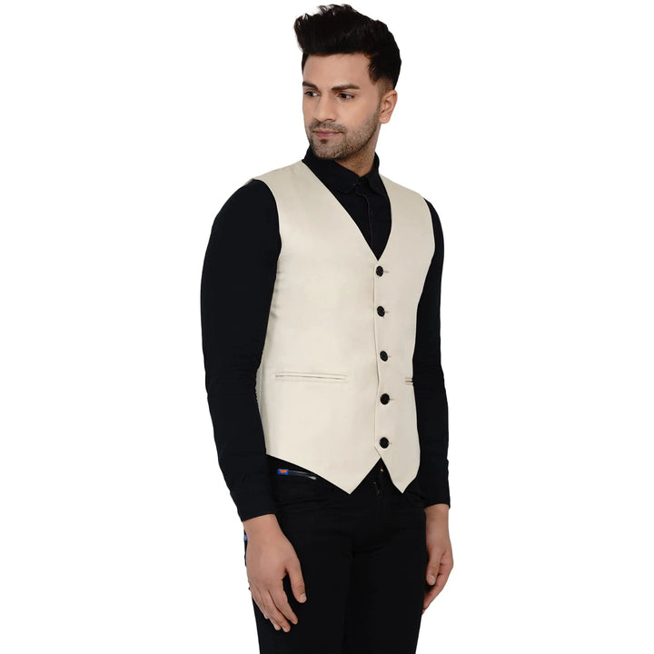 Designer Men's Solid Waistcoat | Stylish Waistcoat for Formal & Casual