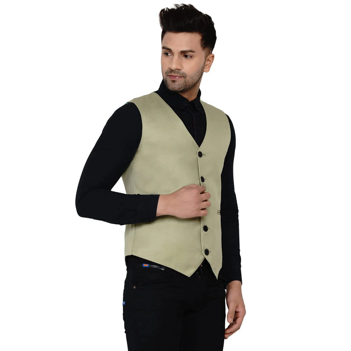 Men's Solid Waistcoat | Perfect for Casual & Formal Looks