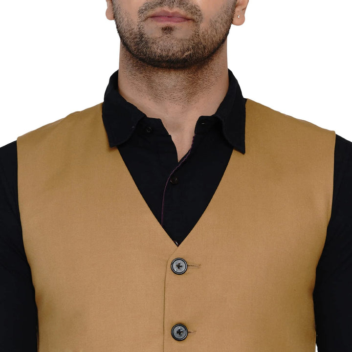 Men's Solid Waistcoat | Perfect for Casual & Formal Looks