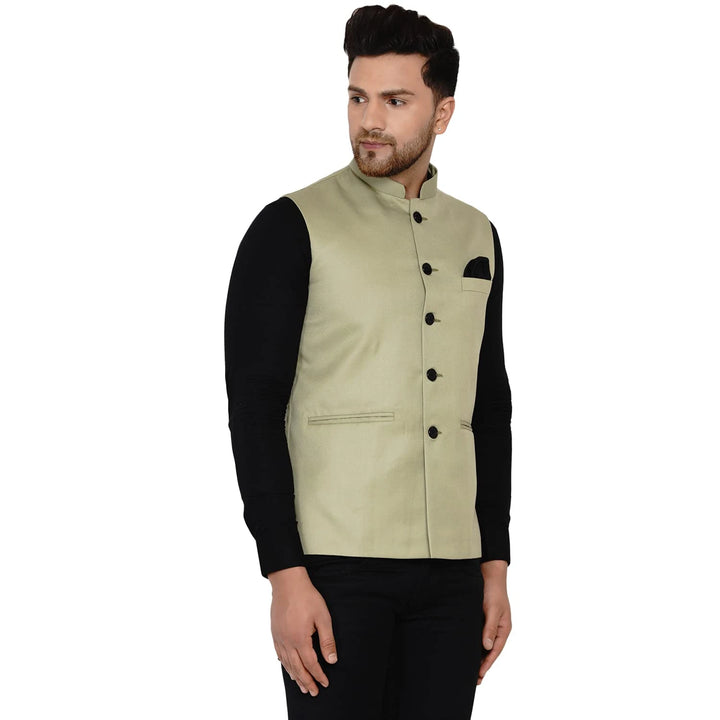 Sophisticated Solid Nehru Jacket | Cotton Blend Comfort