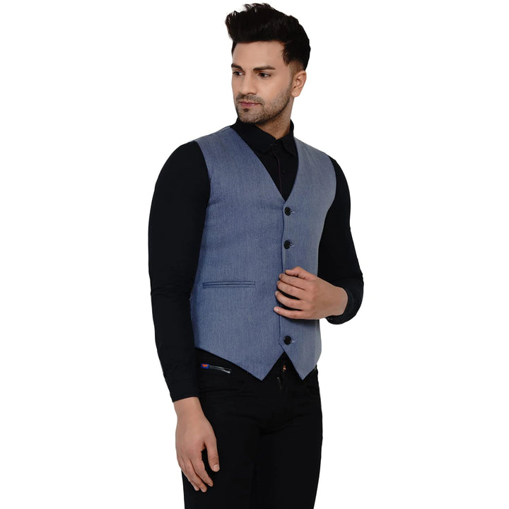 Designer Men's Solid Waistcoat | Stylish Waistcoat for Formal & Casual