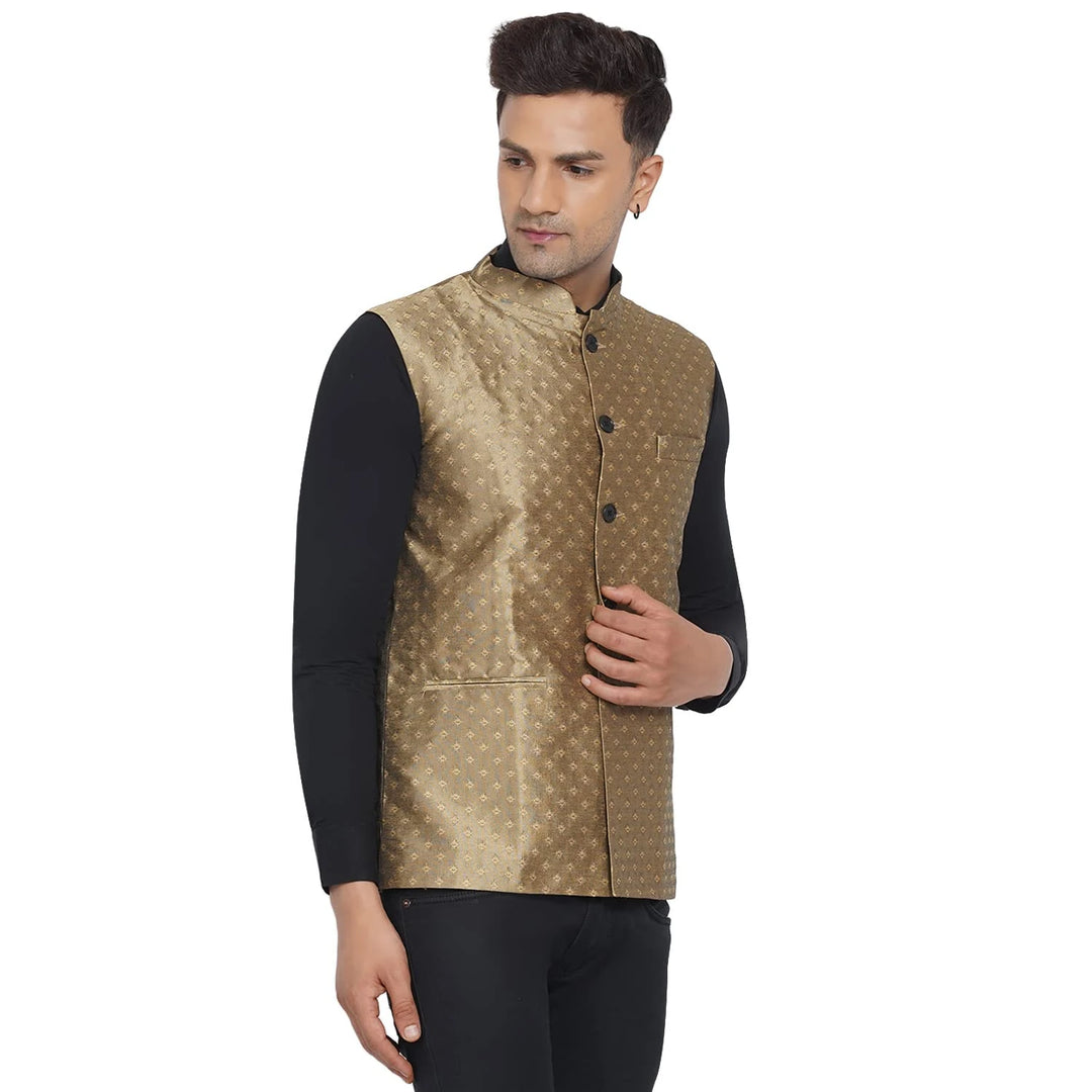 Stylish Printed Nehru Jacket for Men | Designer Wear for Weddings & Parties