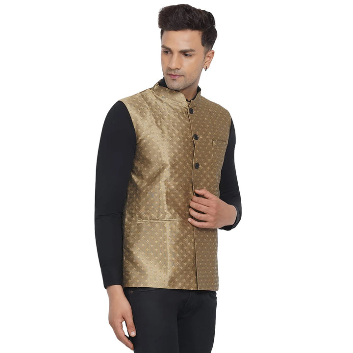 Stylish Printed Nehru Jacket for Men | Designer Wear for Weddings & Parties