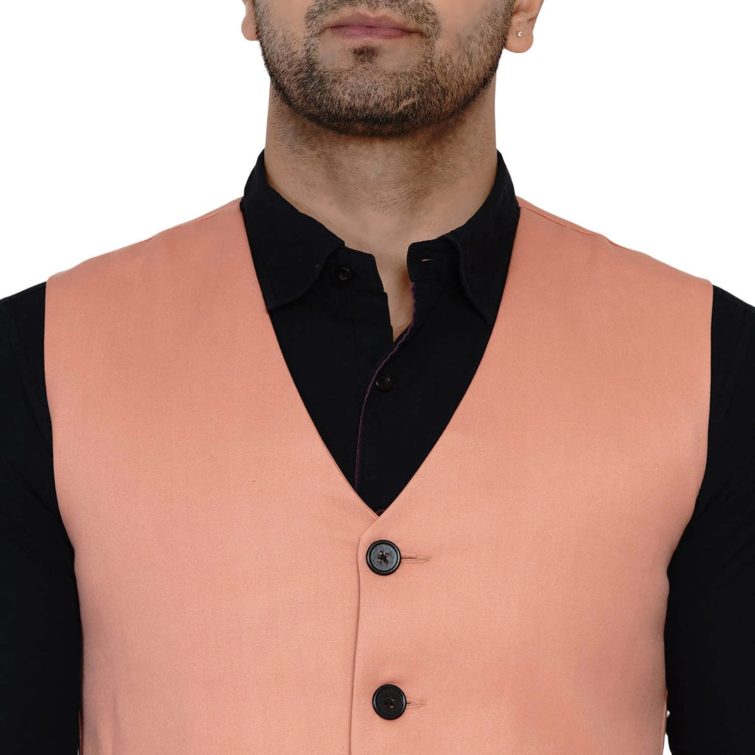 Men's Solid Waistcoat | Perfect for Casual & Formal Looks
