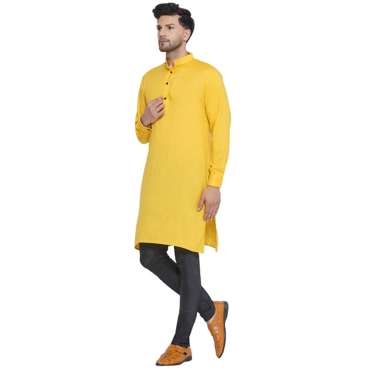 Timeless Solid Kurta for Men | Chic Rayon Festive Fashion