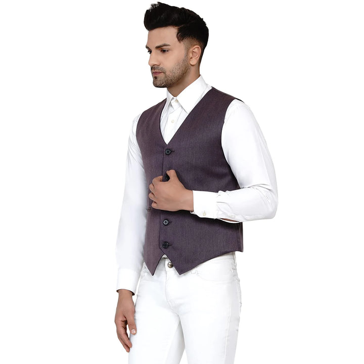 Men's Solid Waistcoat | Perfect for Casual & Formal Looks
