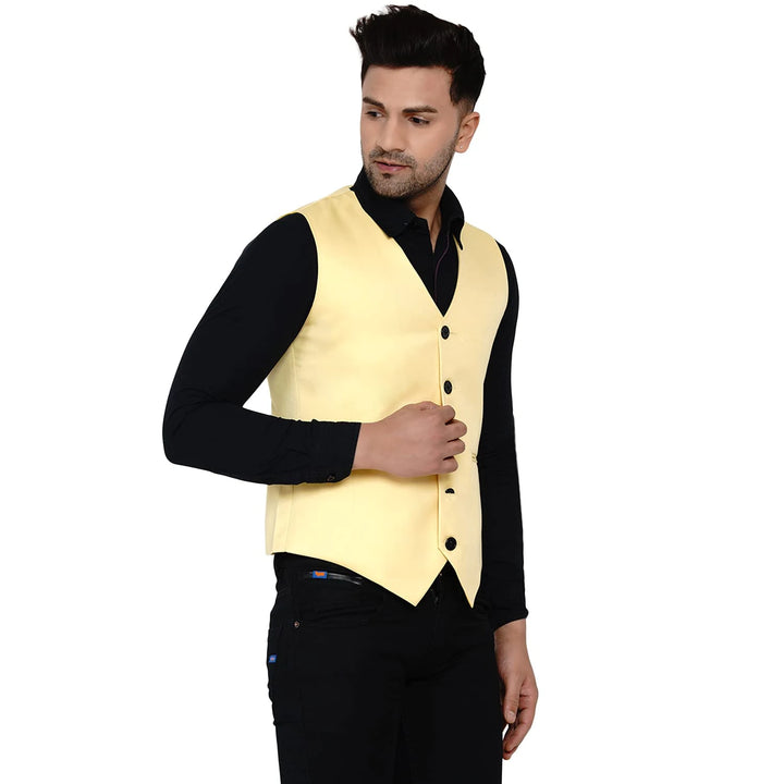 Men's Solid Waistcoat | Perfect for Casual & Formal Looks