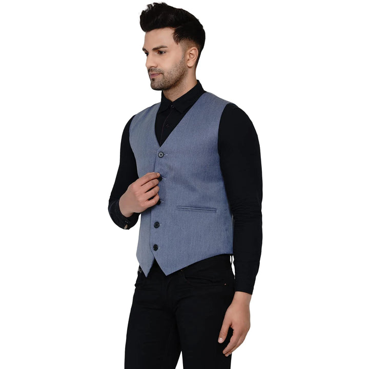 Designer Men's Solid Waistcoat | Stylish Waistcoat for Formal & Casual