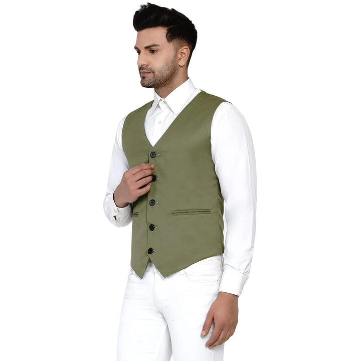 Men's Solid Waistcoat | Perfect for Casual & Formal Looks