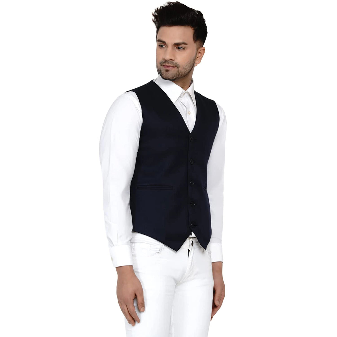 Men's Solid Waistcoat | Perfect for Casual & Formal Looks