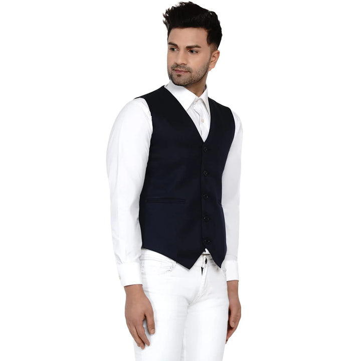 Men's Solid Waistcoat | Perfect for Casual & Formal Looks