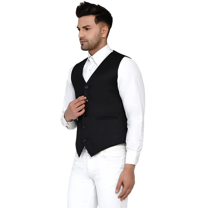 Men's Solid Waistcoat | Perfect for Casual & Formal Looks