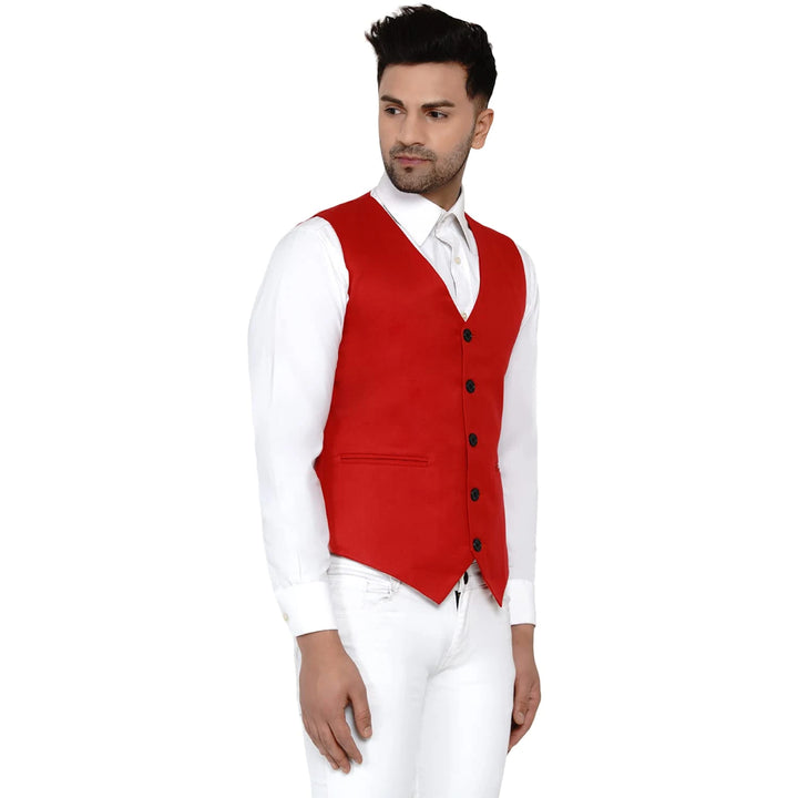 Men's Solid Waistcoat | Perfect for Casual & Formal Looks