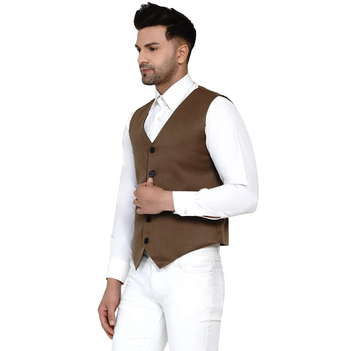 Men's Solid Waistcoat | Perfect for Casual & Formal Looks
