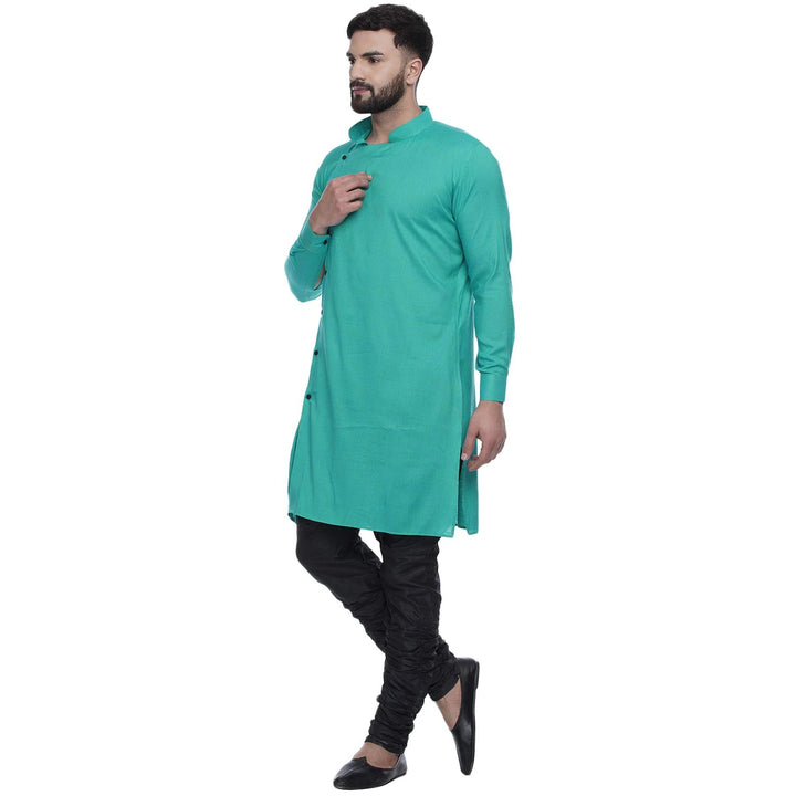 Viscose Rayon Men's Kurta | Classic Touch with Side Button