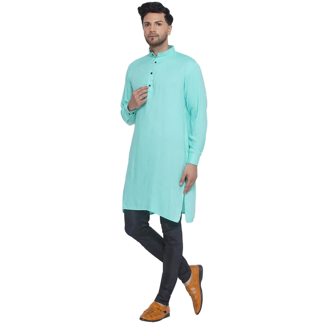 Timeless Solid Kurta for Men | Chic Rayon Festive Fashion