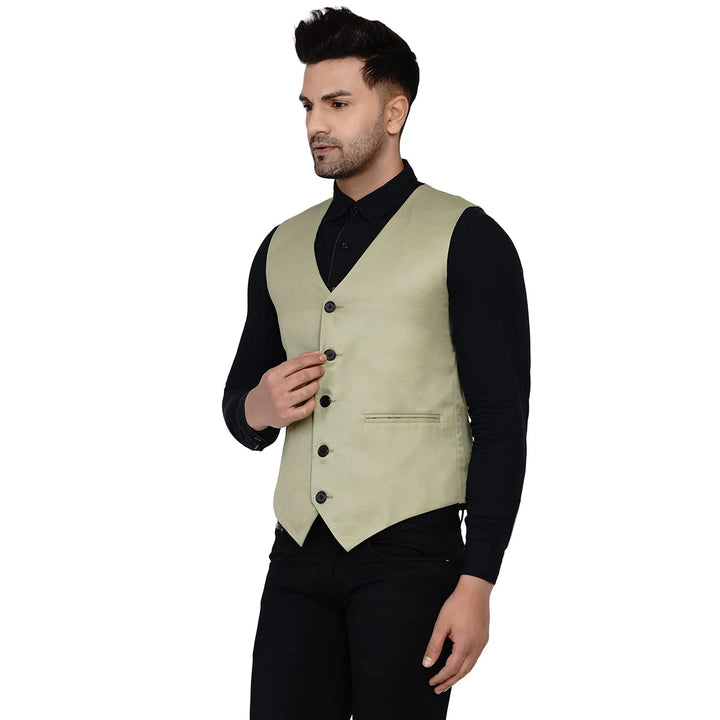 Men's Solid Waistcoat | Perfect for Casual & Formal Looks
