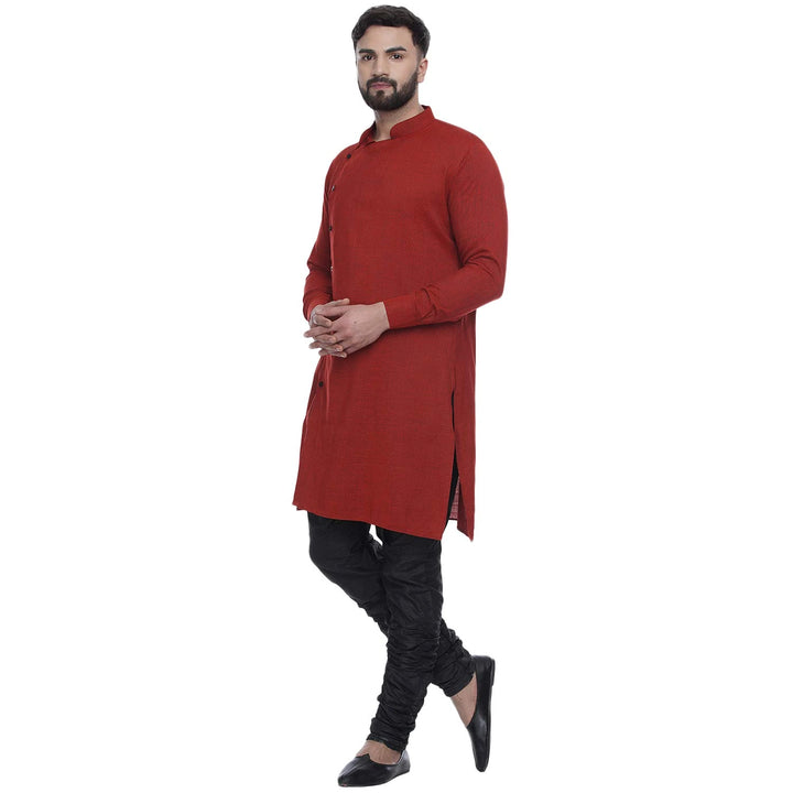 Viscose Rayon Men's Kurta | Classic Touch with Side Button