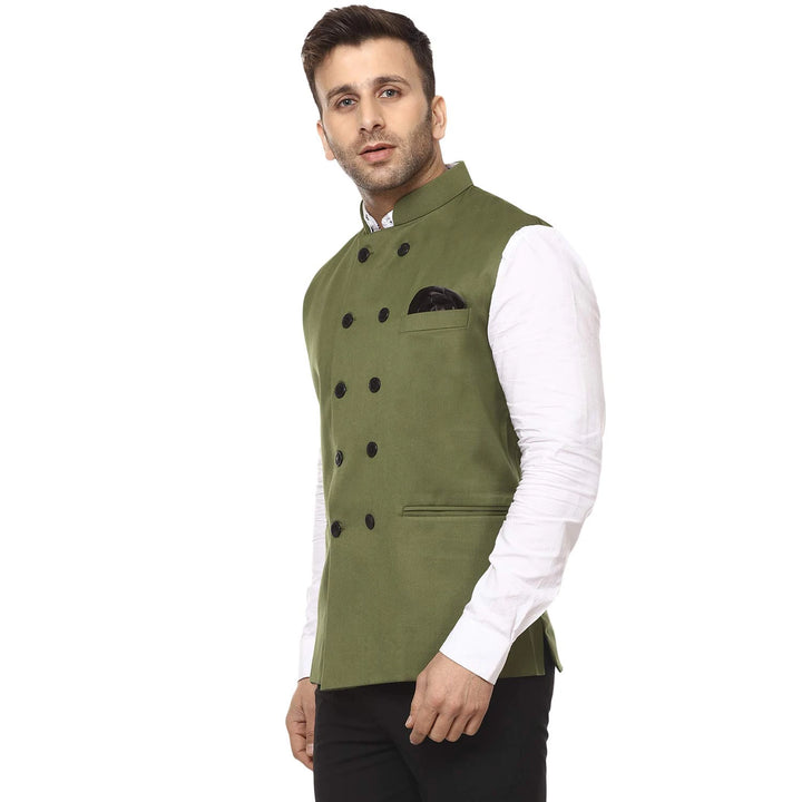 Premium Nehru Jacket | Chinese Collar for Festive Styling