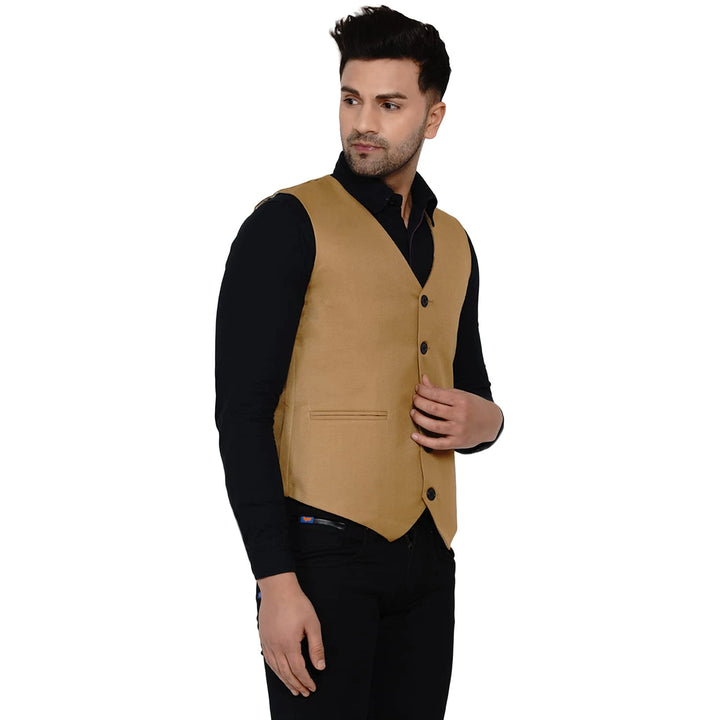 Men's Solid Waistcoat | Perfect for Casual & Formal Looks