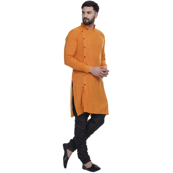 Viscose Rayon Men's Kurta | Classic Touch with Side Button