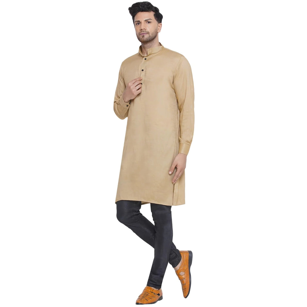 Timeless Solid Kurta for Men | Chic Rayon Festive Fashion