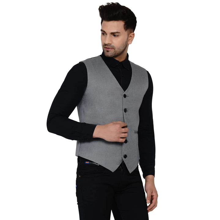 Designer Men's Solid Waistcoat | Stylish Waistcoat for Formal & Casual