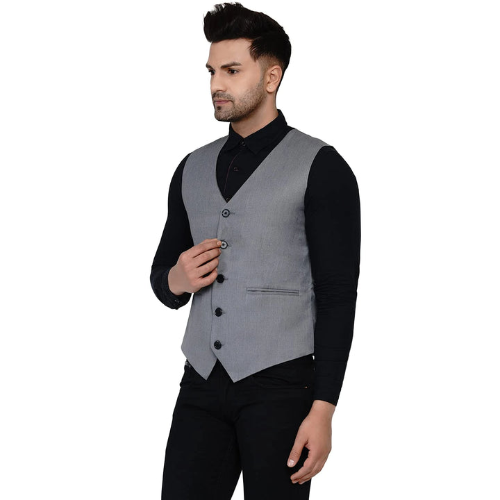 Designer Men's Solid Waistcoat | Stylish Waistcoat for Formal & Casual