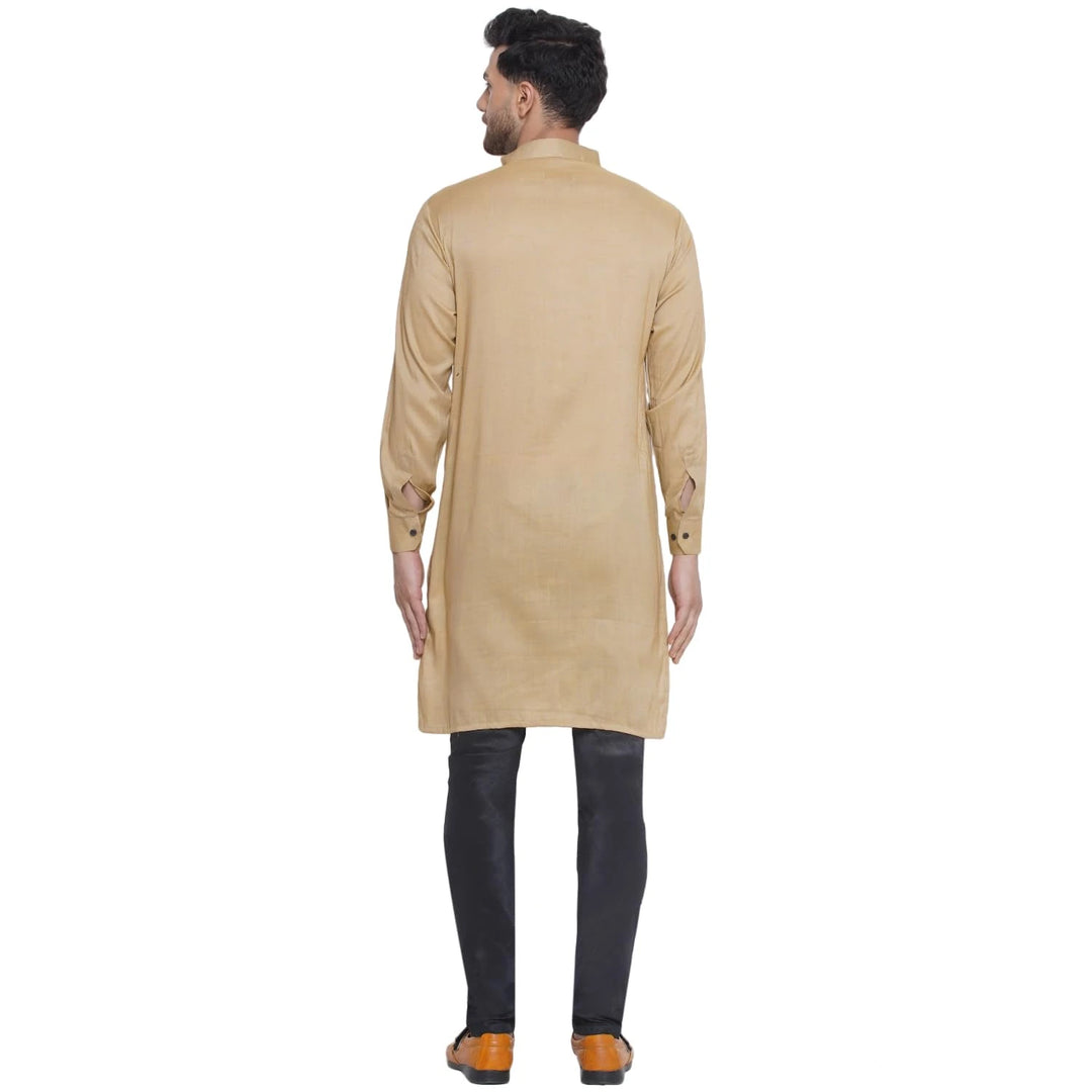 Timeless Solid Kurta for Men | Chic Rayon Festive Fashion