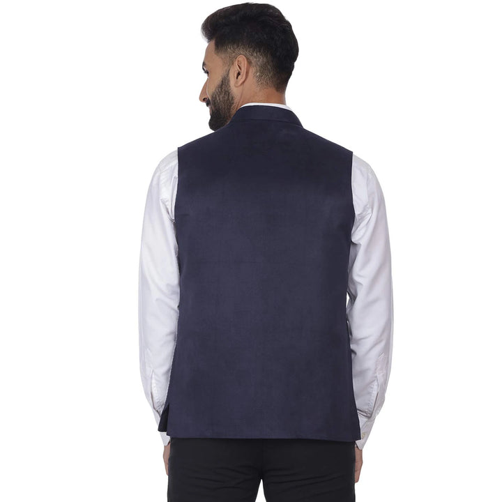Suede Velvet Nehru Jacket | Festive Essential for Traditional Events