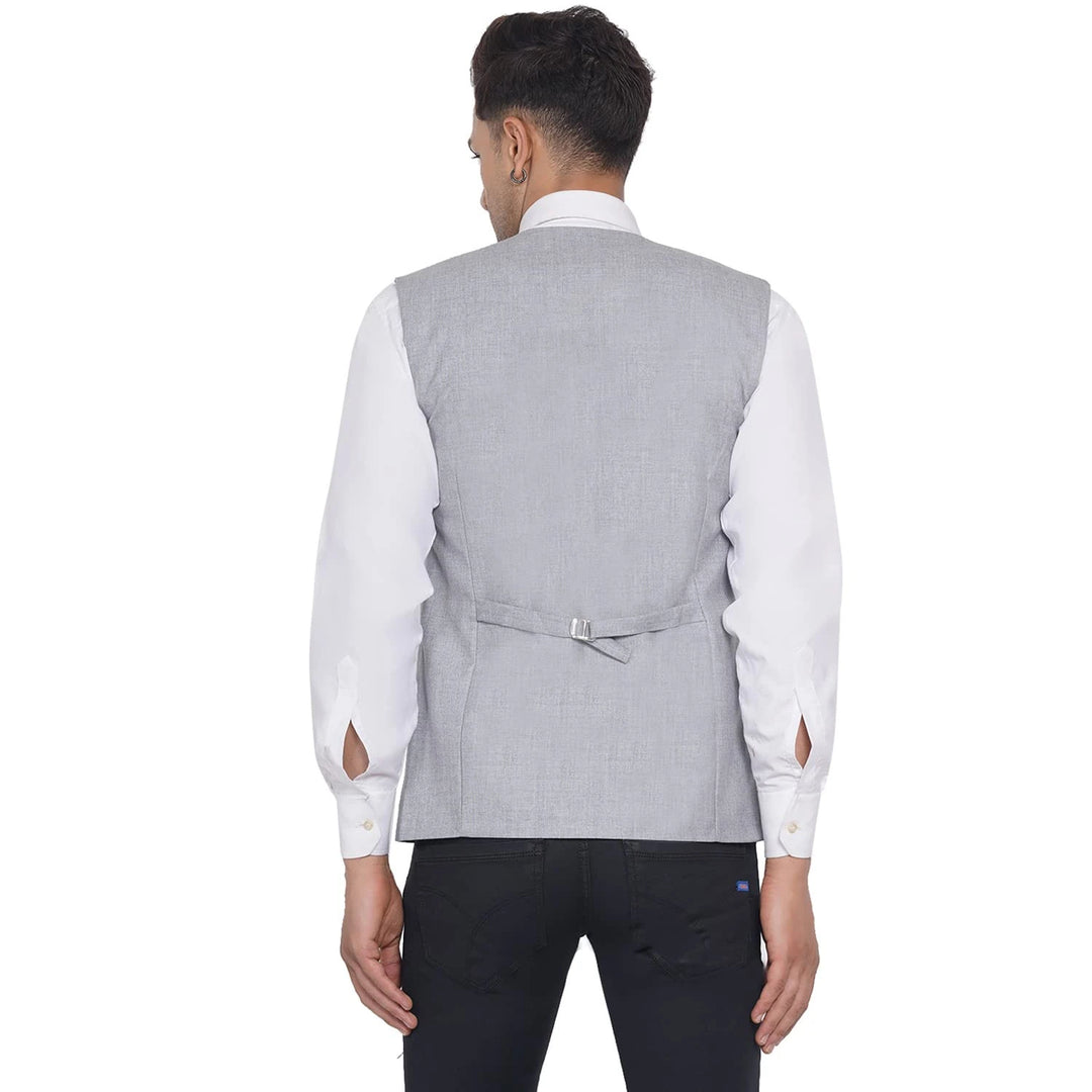 Men's Slub Plain Waistcoat | Perfect for Formal & Casual Wear