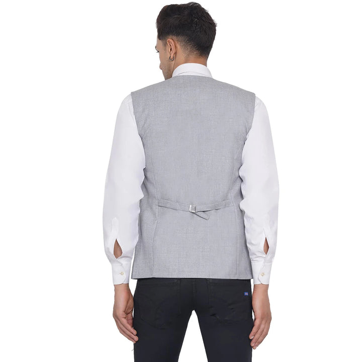 Men's Slub Plain Waistcoat | Perfect for Formal & Casual Wear