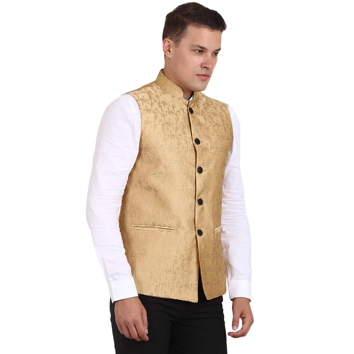 Luxurious Banarasi Style Nehru Jacket | Perfect for Weddings & Events